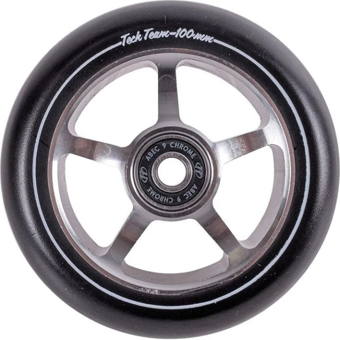 Колесо TECH TEAM для самоката X-Treme 100*24мм 5 star grey NN007753
