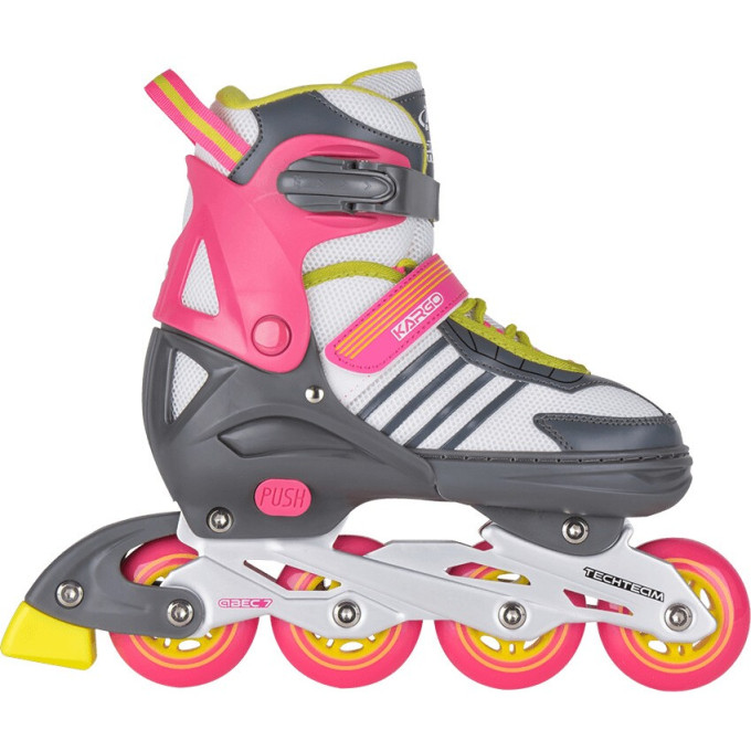 Ролики TECH TEAM KARGO 2021 розовый, размер 35-38 NN004081